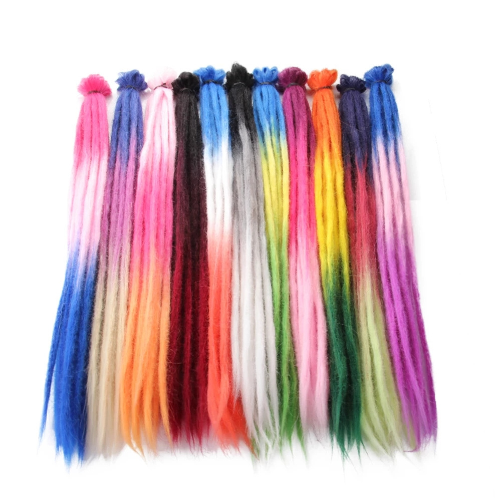 Factory price cheap extensions for black hair products real artificial making machine double ended long dreadlock  for men