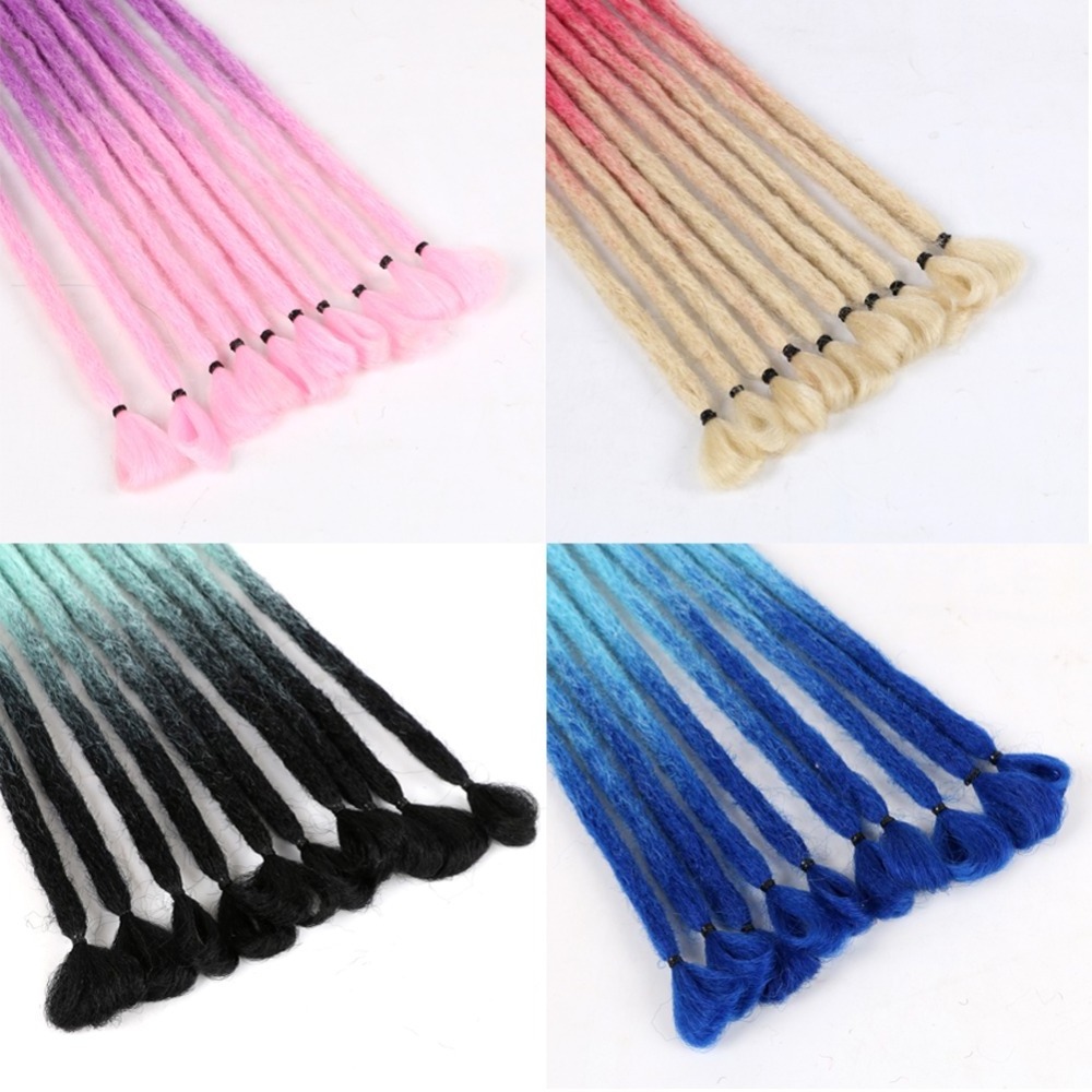 Factory price cheap extensions for black hair products real artificial making machine double ended long dreadlock  for men