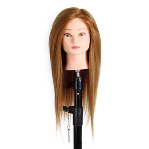 Wholesale  Hair Salon School Haircut Practice Teaching Training Head Mannequin Hair Extensions human Hair training head