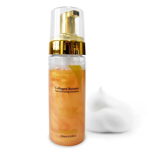 24k gold travel facial cleanser private label mini kids skin care children vitamin e anti aging deep cleaning face wash gel