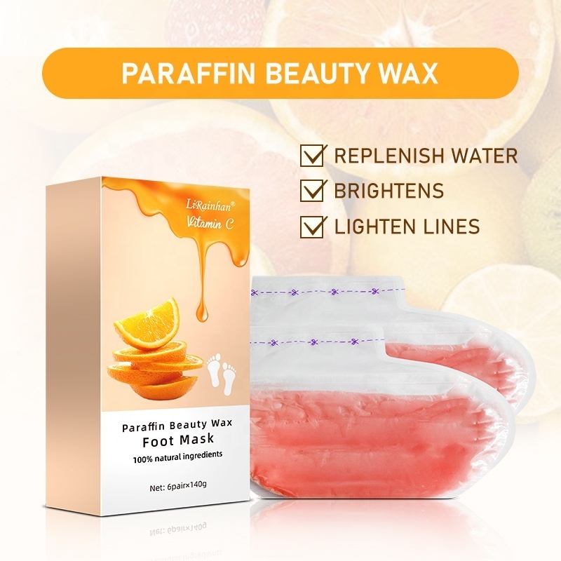 Wholesale Natural Lavender Paraffin Beauty Wax Candles Foot Mask Generic Moisturizing Paraffin Wax Gloves And Sock