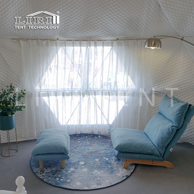 Air Conditioned Fantasy Big Luxury Steel Frame Hot Balloon Dome Glamping Tent