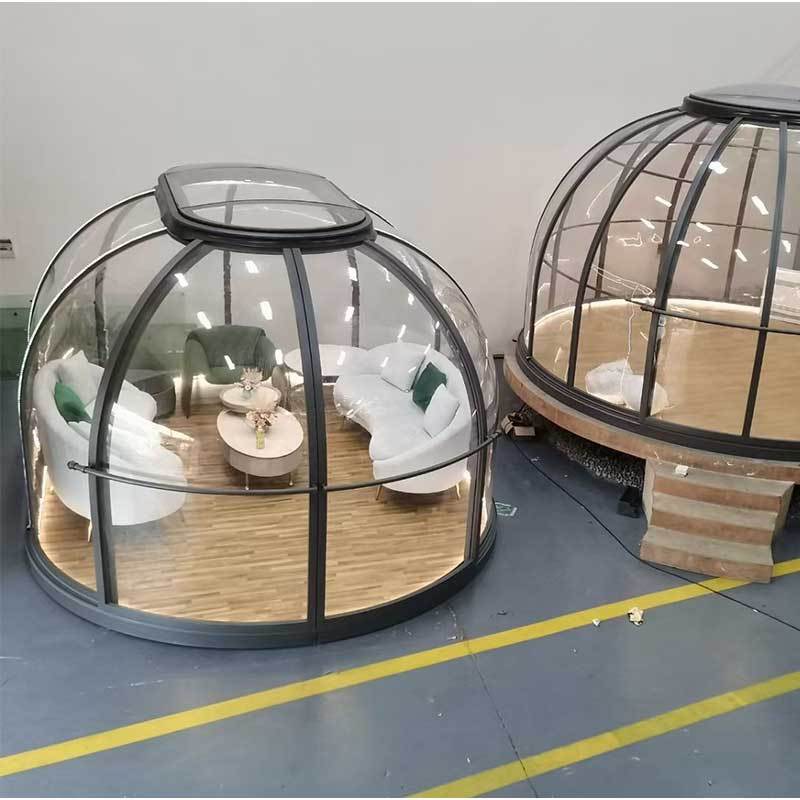 Outdoor Clear Polycarbonate Roundhouse Crystal Spa Dome House Hot Tub Enclosure