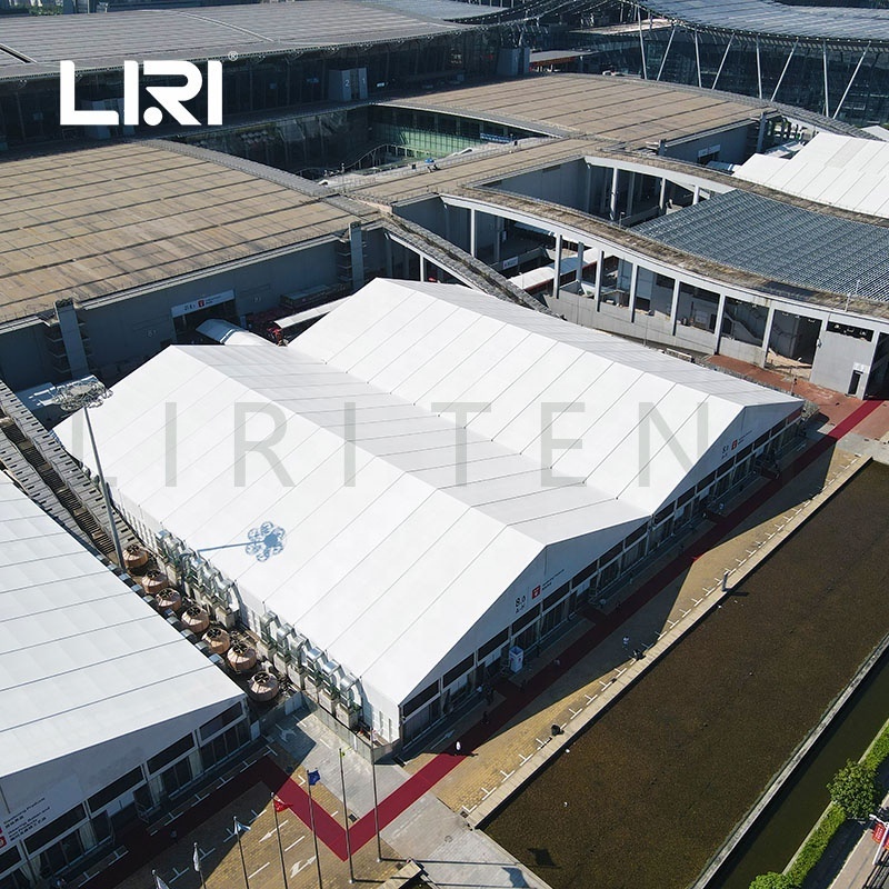 Huge Aluminum Movable Trading Show Canton Fair Tents 1000 seater for Business