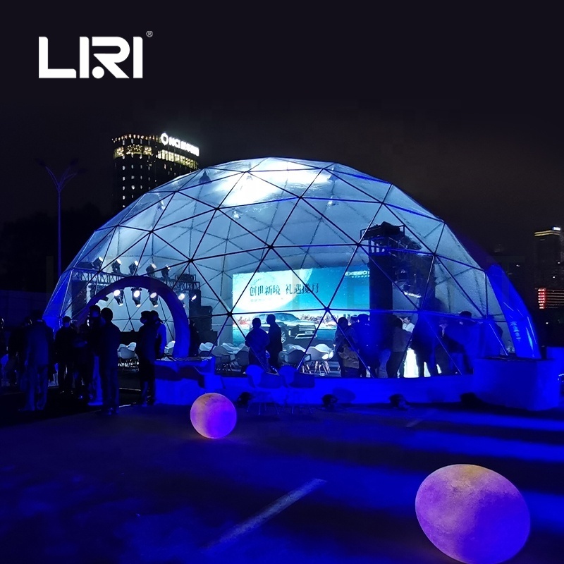 Clear Cover Geodesic Dome Event Party Tent for Restaurant Outdoor Dining Glamping Philippines