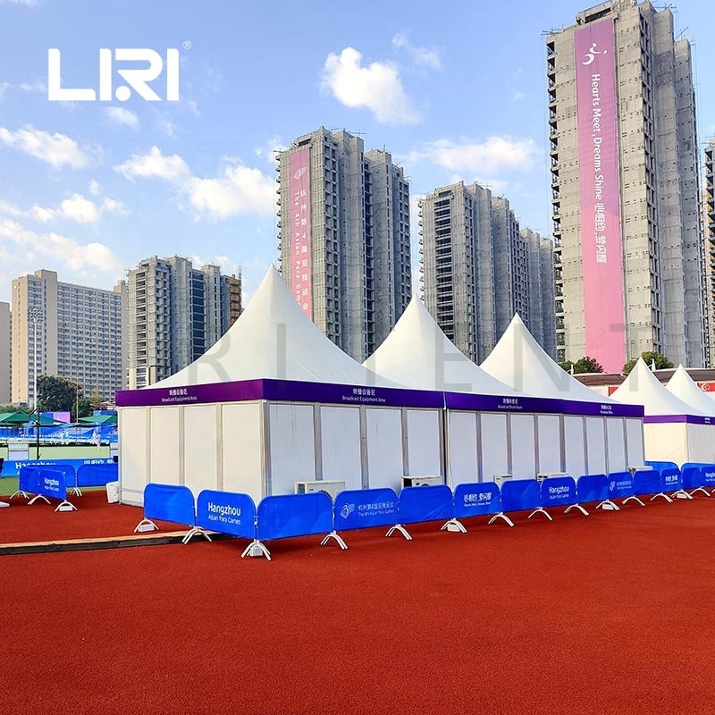 10 x 10m Heavy Duty Gazebo Pagoda Sport Event Party Tent With Glass Wall