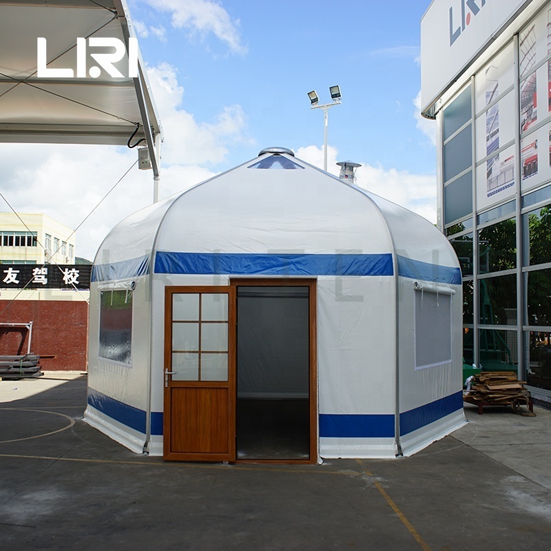 6M Luxury Outdoor Portable Mongolian Yurt Ger Home Glamping Tent for Sale