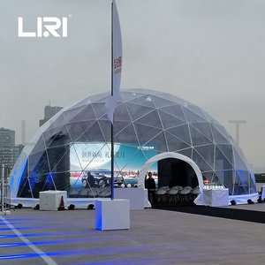 15M Liri Prefab Transparent Geo Dome House Tent for Hire Event Business in Pakistan