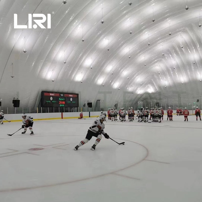 Air Supported Inflatable Membrane Structure Dome Building Ice Hockey and Skating Rink Hall