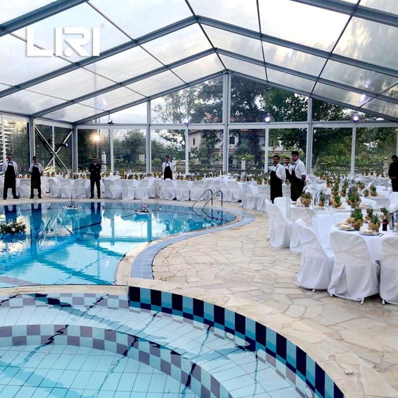 20x30 Aluminum Frame Transparent Marquee Wedding Party Event Tent with Glass Sidewalls