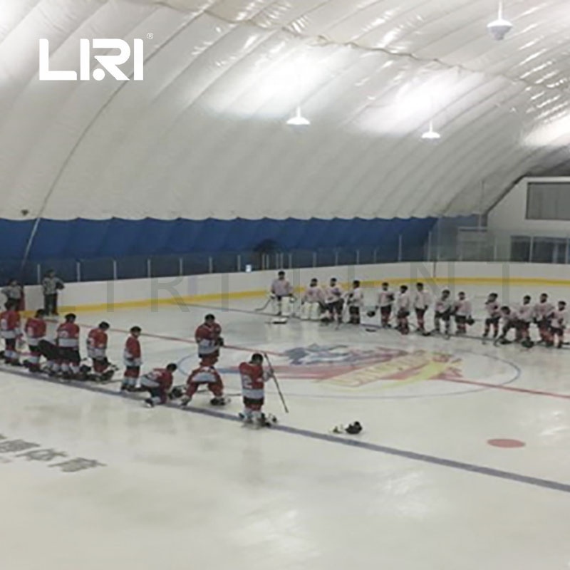 Air Supported Inflatable Membrane Structure Dome Building Ice Hockey and Skating Rink Hall