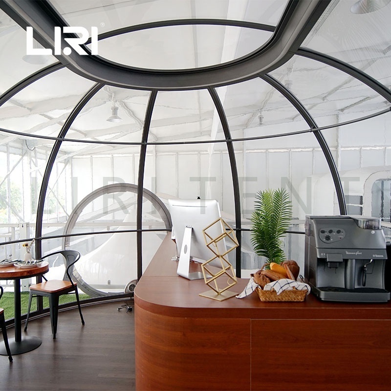 New Outdoor Clear Skylight PC Round Igloos Dome Bubble Tent for Coffee Shop