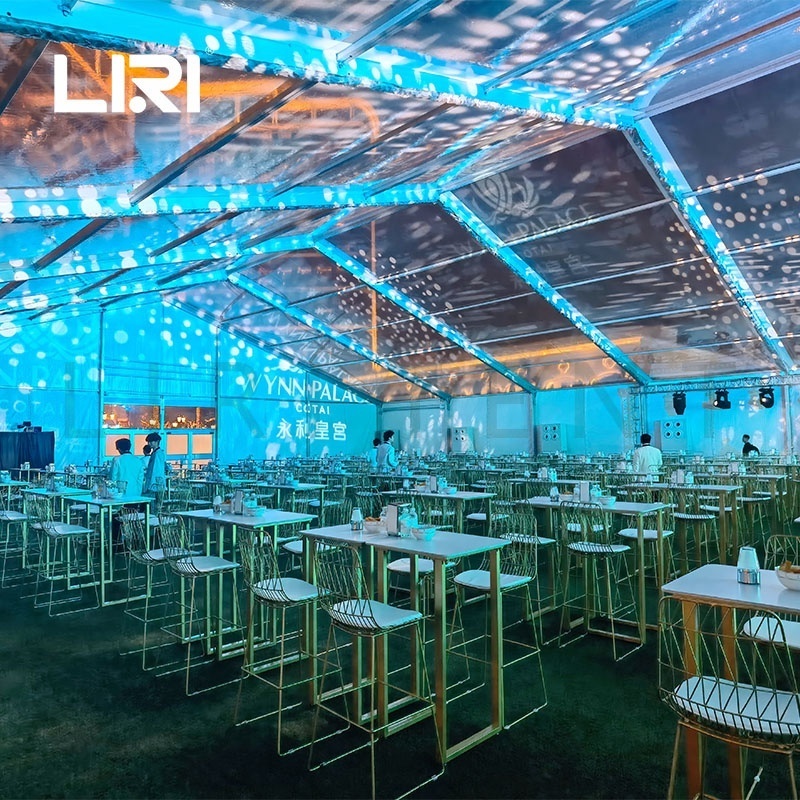 500 People Capacity Outdoor Clear Top Luxury Wedding Marquee Event Tent for Gala Dinner