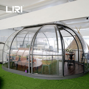 New Outdoor Clear Skylight PC Round Igloos Dome Bubble Tent for Coffee Shop