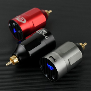 Updated WX-6 Wireless Tattoo Power Supply RCA/DC Socket Portable Rechargeable Battery Tattoo Supply