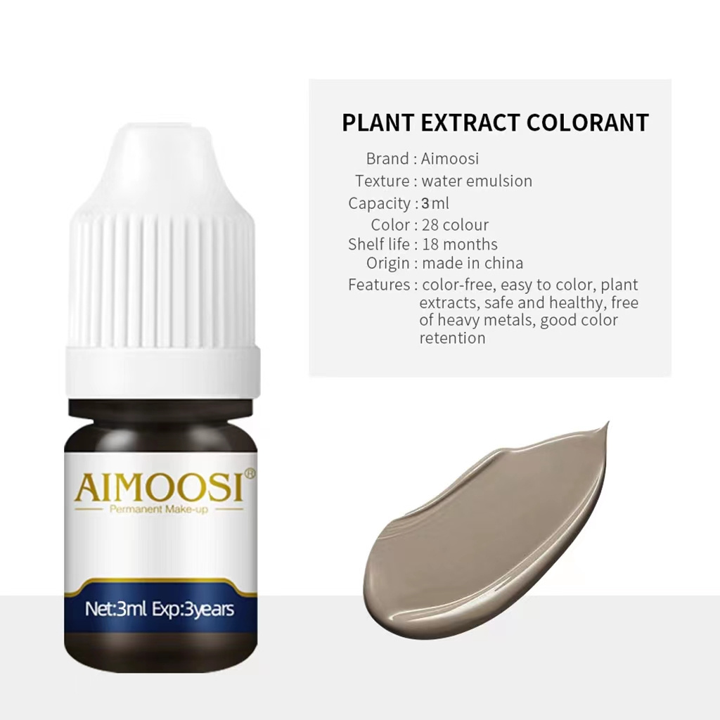 AIMOOSI 3ml Organic Microblade Micro Pigment Tattoo Microblading Paint Ink Permanent makeup Pigment