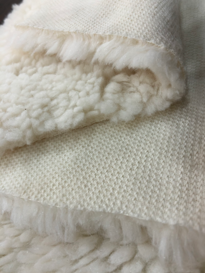 Long Hair High Pile Sherpa Fleece Plush Fabric For Garment Lamb wool    Imitation of cashmere