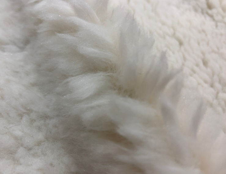 Long Hair High Pile Sherpa Fleece Plush Fabric For Garment Lamb wool    Imitation of cashmere