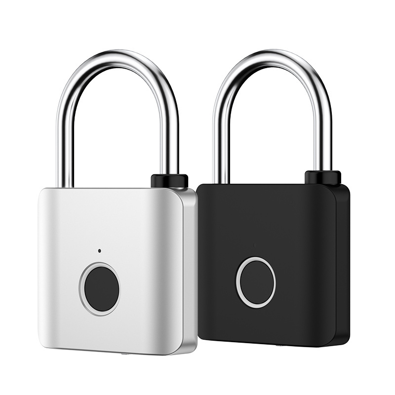 Finger Print Padlock Outdoor Zinc Alloy Biometric Locks Luggage Touch Electronic Smart Fingerprint Padlock