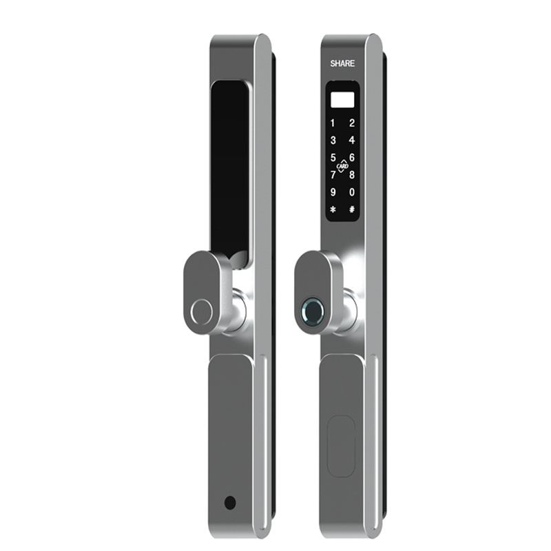 Smart Fingerprint Slide Digital Electric Cord Door Locks With Lock Cylinder Tuya APP