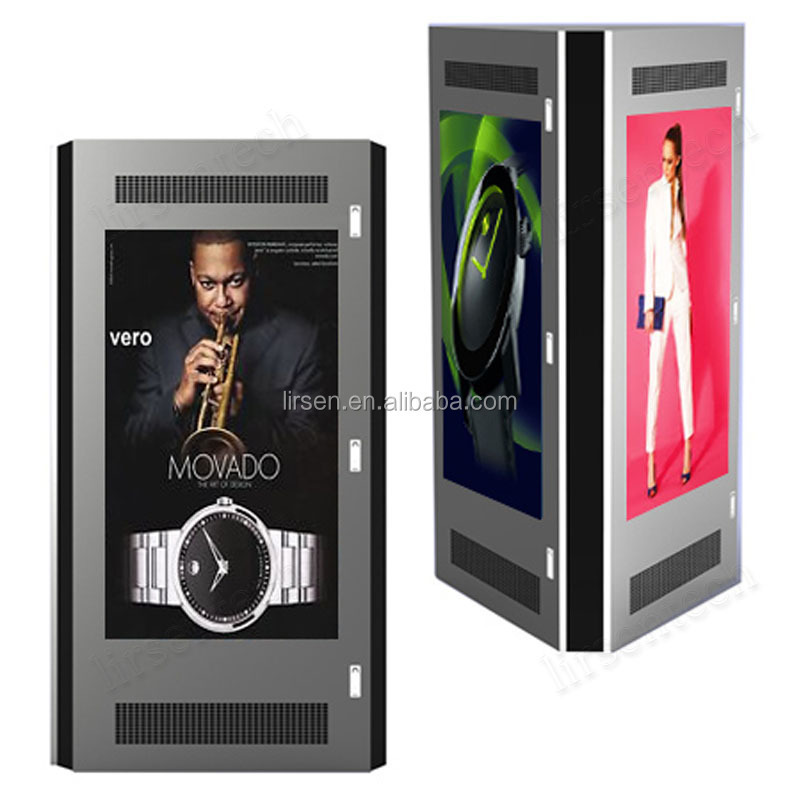 TV Outdoor Waterproof Drive Thru Digital Menu Media Player i-Fi Advertising Monitors Interaction Triangle Digital Signage HD