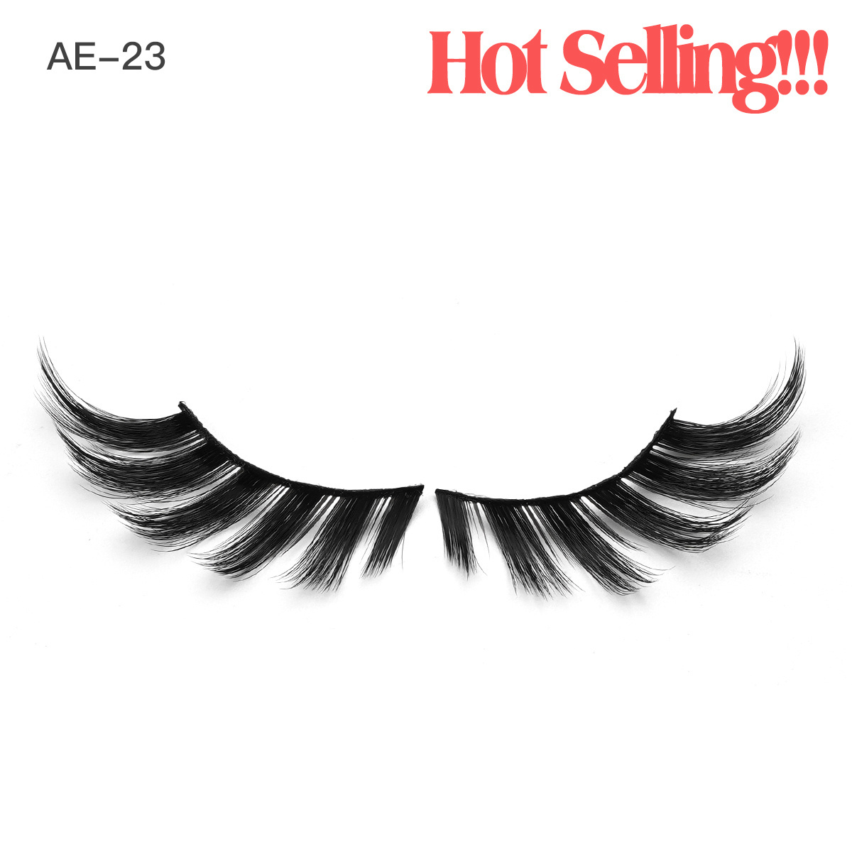 Fox Eye Effect Winged Short Strip Lashes Makeup Natural Cat Eye Lashes Bulk 3D Mink Eyelashes Wholesale Vendor