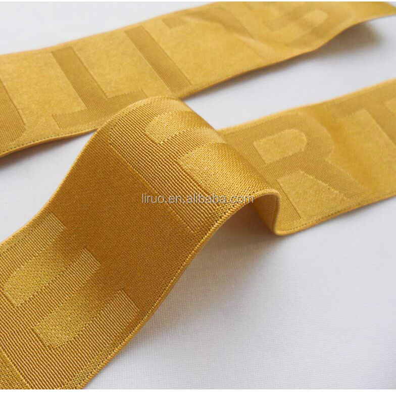 High quality nylon shiny jacquard elastic waistband for underwear