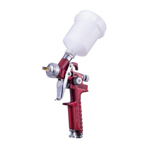 Voylet H2000 Mini Spray Gun Red Color With 125ml Cup 0.8 1.0mm Nozzle paint spray gun air compressor Mini HVLP Air Spray Gun