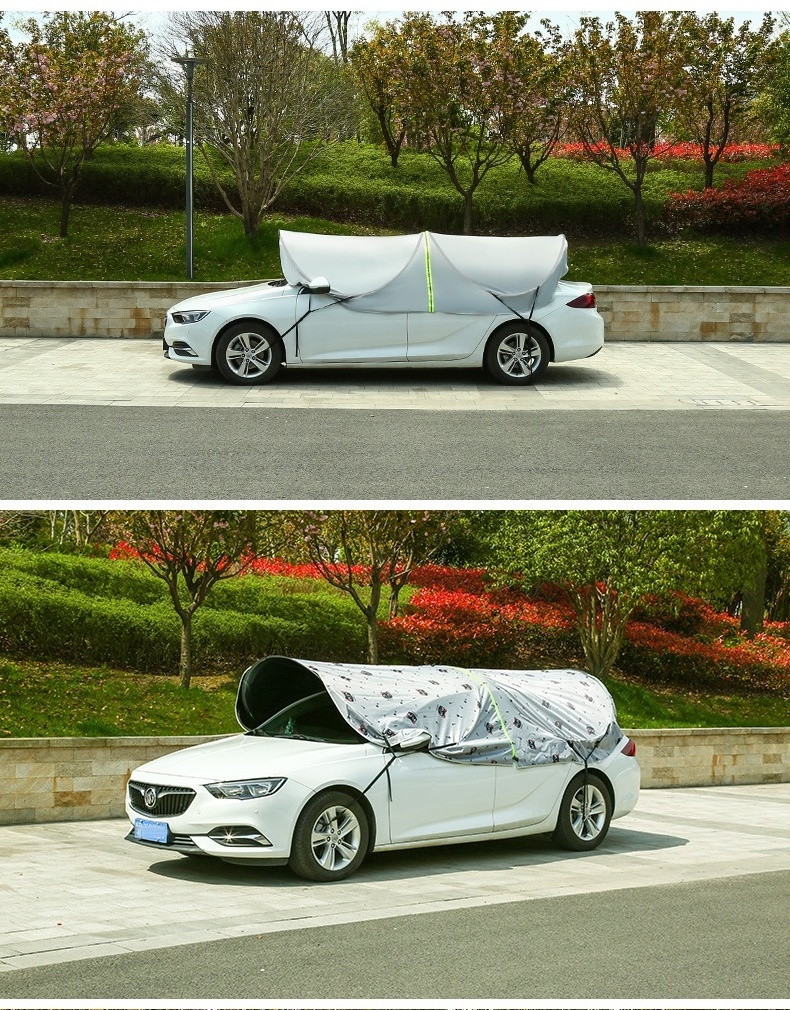 Hot Sale foldable Protector Sun Shade Sunshade Block Heat UV Windscreen Custom Print Umbrella Car Tent Cover