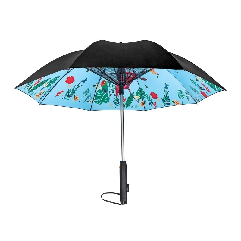 Cooling Air Fan Umbrella Mist Customized Umbrella with Built-In Fan And Water Spray