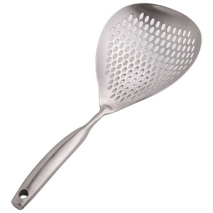 Kitchen Cooking Large Pasta Slotted Spoon Strainer Stainless Steel Colander Small Skimmer Spoon