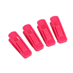 Strong Finger Clips Non Slip Colored Clothes Velvet Hangers Clip Non-slip Plastic Clothes Pegs