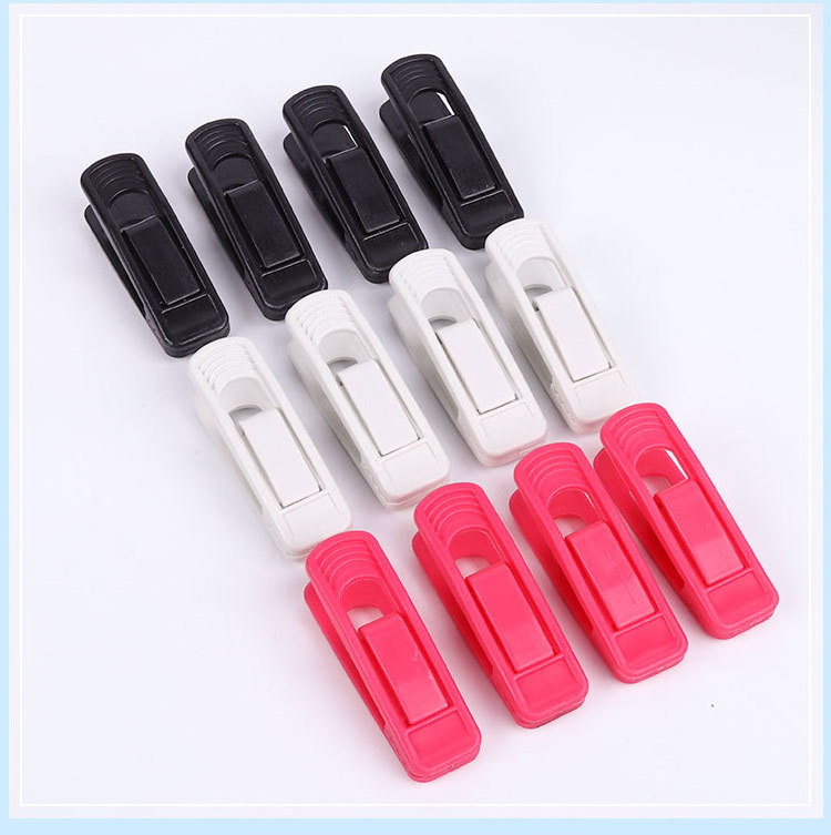 Strong Finger Clips Non Slip Colored Clothes Velvet Hangers Clip Non-slip Plastic Clothes Pegs