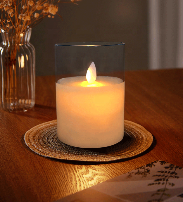 Wholesale Creative Flameless Battery Operated LED Electronic Candle with Remote Control and Timer