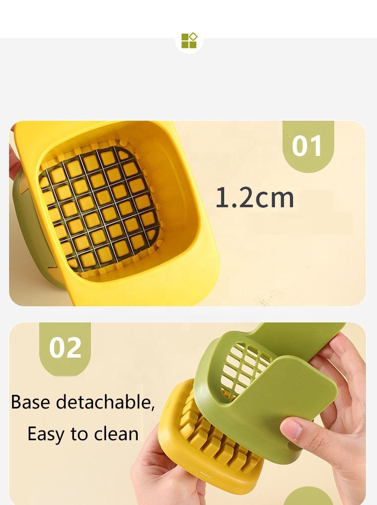 Wholesale New Design Kitchen Potato Dicer Household Handle Multifunctional Fruit And Vegetable Shredder