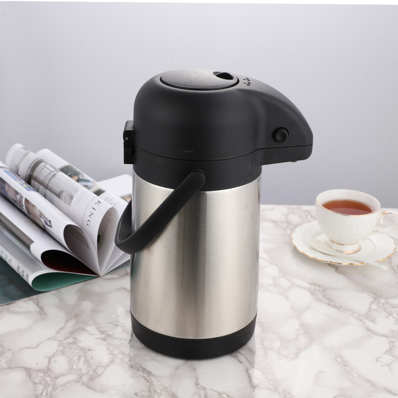 Various Capacities Available Coffee Airpot Dispenser 1.9L 2.2L 2.5L 3.0L Stainless Steel Insulated Flask Thermal Coffee Carafe W