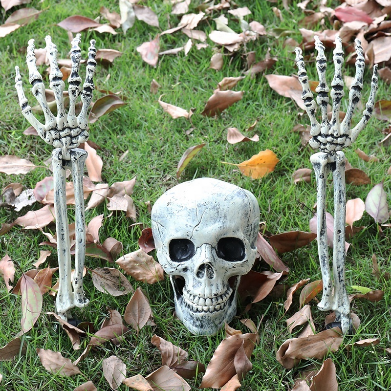 2023 Hot Sale Halloween Led Skeleton Floor Lights Horror Atmosphere Halloween Garden Yard Decorations Lights