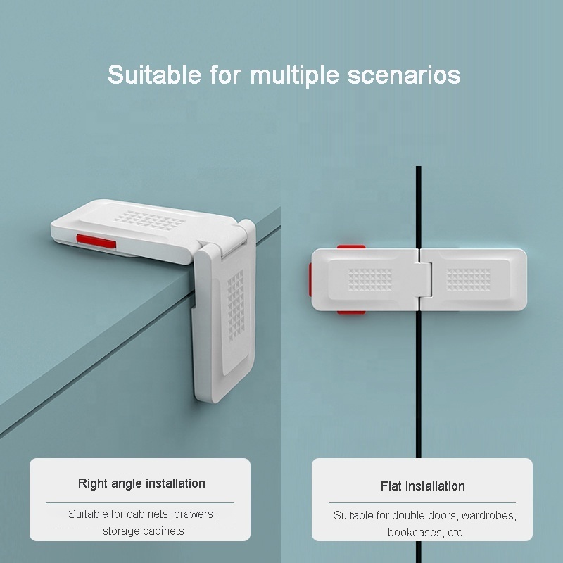 Easy to Use Double Snap Multi-function Child Proof Safety Cabinet Fridge Locks Drawer Cabinet Door Baby Safety Locks