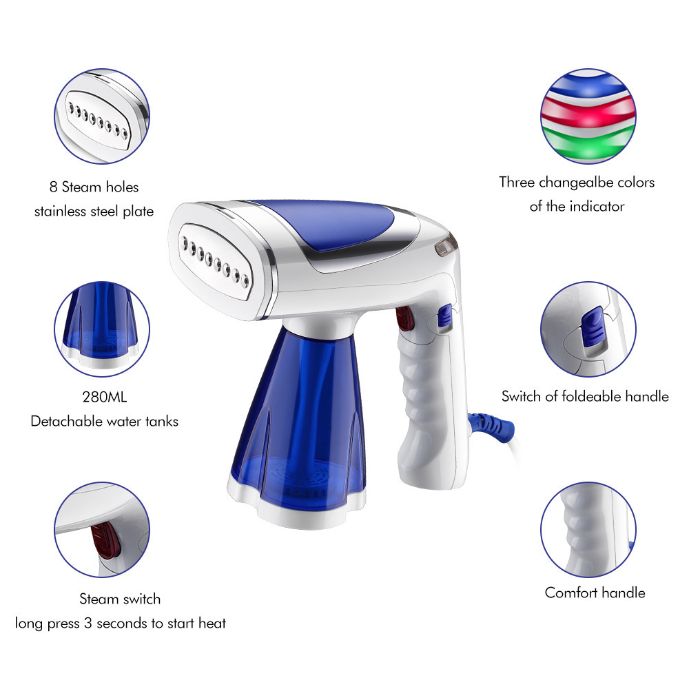 Mini Steam Hanging Ironing Machine for Clothes Garment At Home or Travel Portable Handheld Garment Steamer