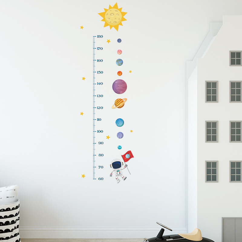 Adventure Wall Decoration Height Measurement Wall Sticker Growth Chart Removable Kids Room Cartoon Height Wall Sticker for Kids