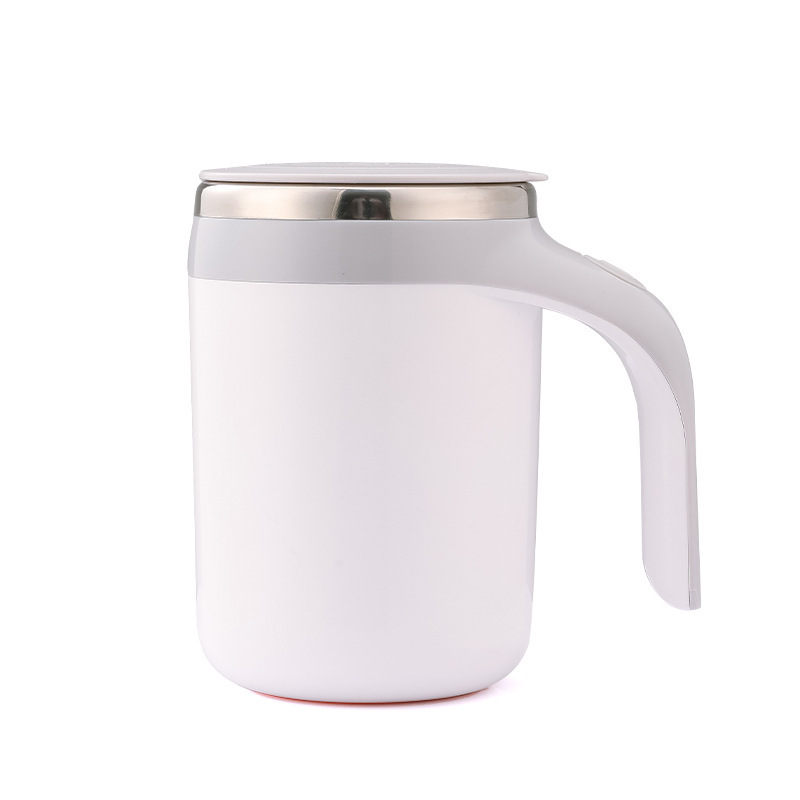 380ml Electric Mixing Cup Stainless Steel Self Stirring Coffee Mug Cup Automatic Mixing Cups For Home Office