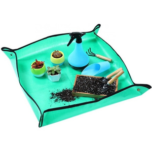 Waterproof PE Garden Kneelers Transplanting Repotting Grass Seed Plant Mat Floor Pot Pad Grounding Out Gardening Mat