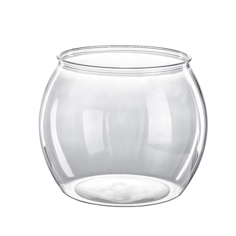 New PET Mini Plastic Fish Bowl Aquariums Acrylic Goldfish Tank Bowl Clear Round Gallon Fish Bowl For Office Home Desk Decor