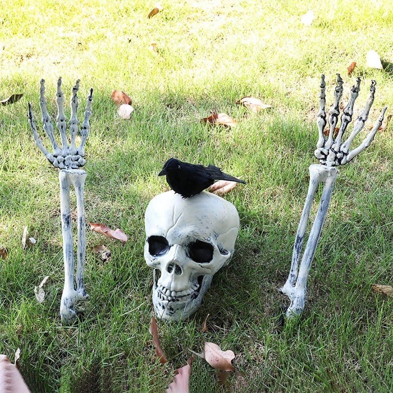 2023 Hot Sale Halloween Led Skeleton Floor Lights Horror Atmosphere Halloween Garden Yard Decorations Lights