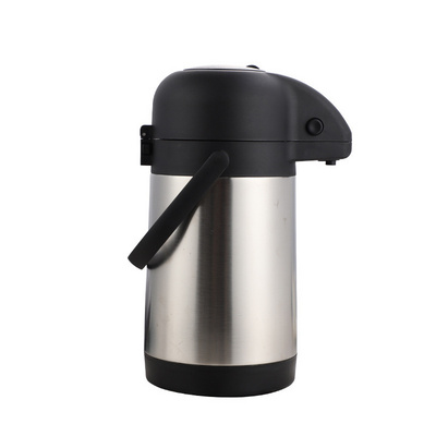 Various Capacities Available Coffee Airpot Dispenser 1.9L 2.2L 2.5L 3.0L Stainless Steel Insulated Flask Thermal Coffee Carafe W