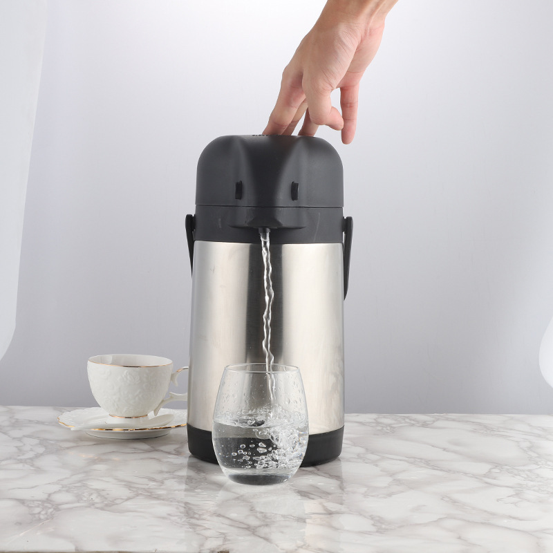 Various Capacities Available Coffee Airpot Dispenser 1.9L 2.2L 2.5L 3.0L Stainless Steel Insulated Flask Thermal Coffee Carafe W