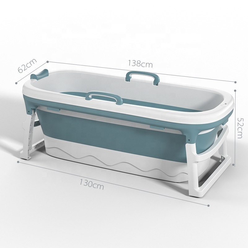 Good Sale 1.38M 1.52M Freestanding Bathroom Folding Bucket Barrel Portable Plastic Foldable Bath Tub Bathtub/ For Adults