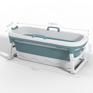 Good Sale 1.38M 1.52M Freestanding Bathroom Folding Bucket Barrel Portable Plastic Foldable Bath Tub Bathtub/ For Adults