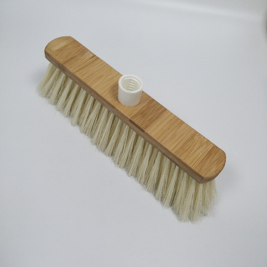 Eco friendly high quality cleaning bamboo Material broom with soft Bristle