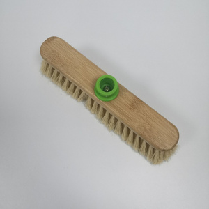 high quality low price wood household broom head  floor sweeping brush brooms with soft bristle broom parts attachment